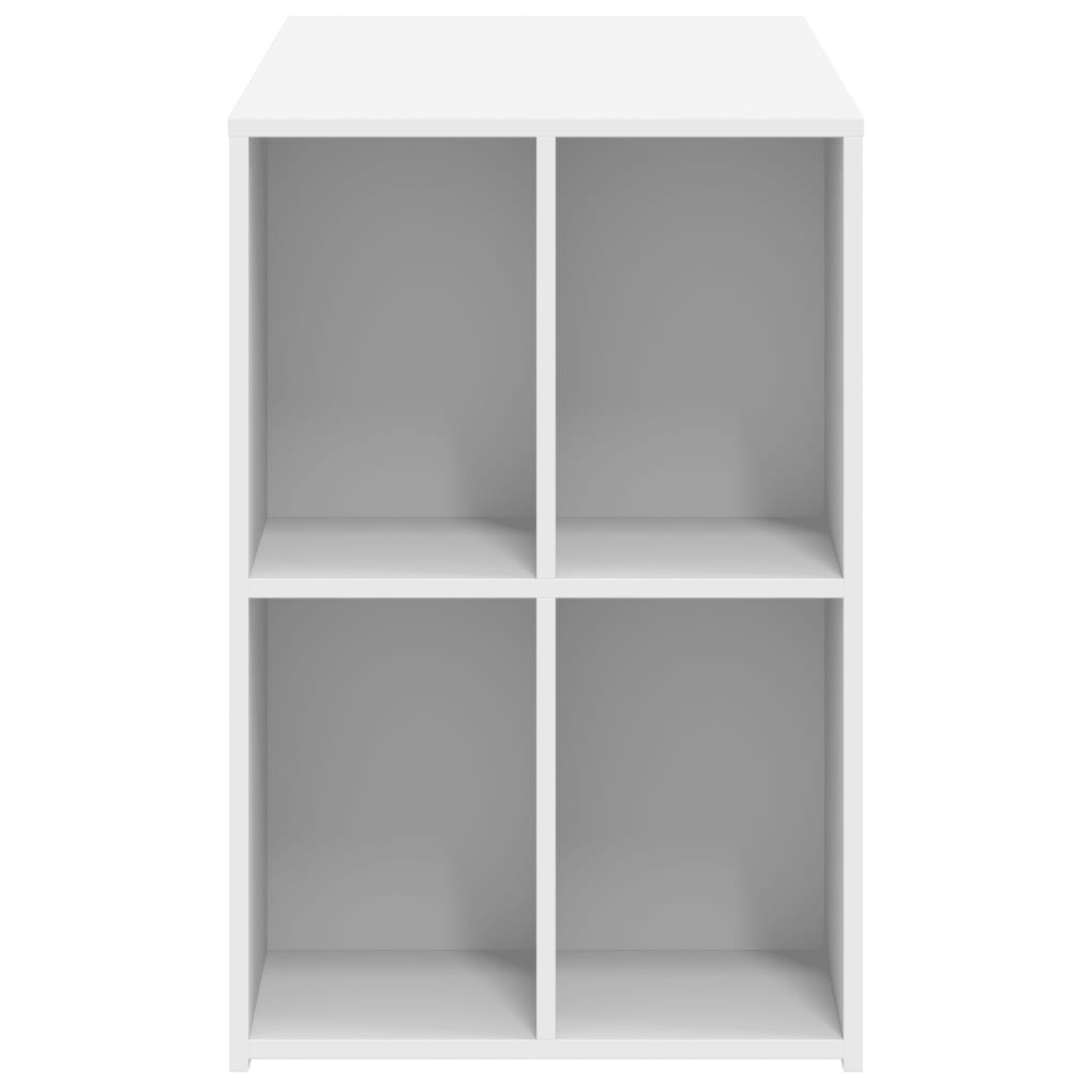 White Engineered Wood Desk - 102x50x75 cm
