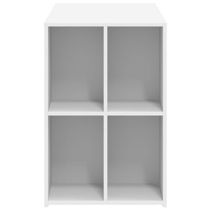 White Engineered Wood Desk - 102x50x75 cm