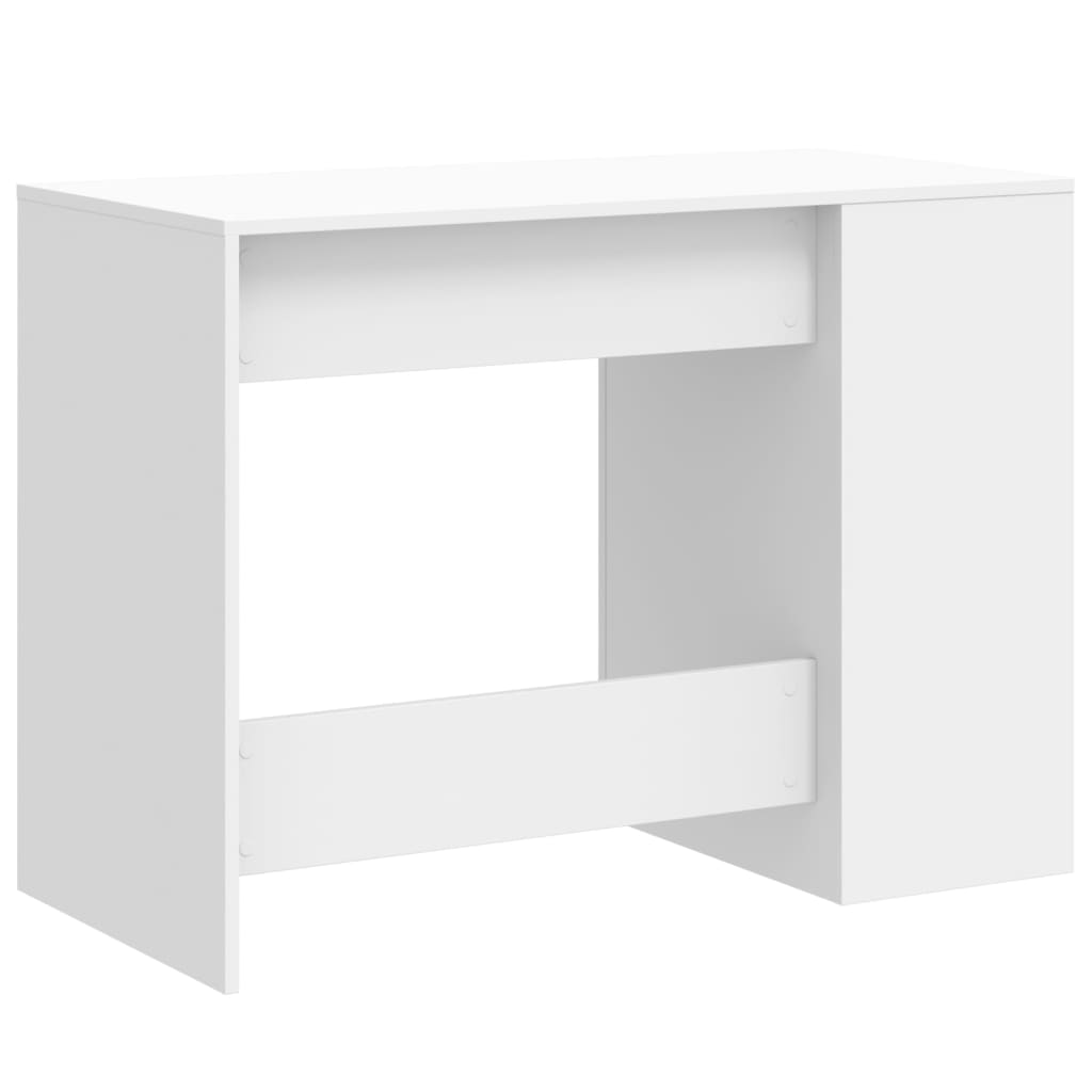 White Engineered Wood Desk - 102x50x75 cm