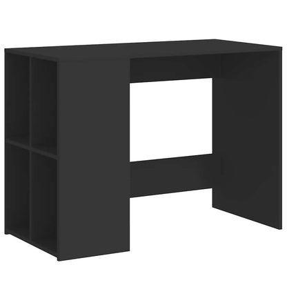 Sleek Black Engineered Wood Desk 102x50x75 cm