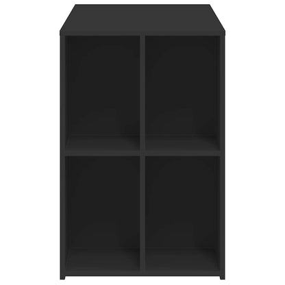 Sleek Black Engineered Wood Desk 102x50x75 cm