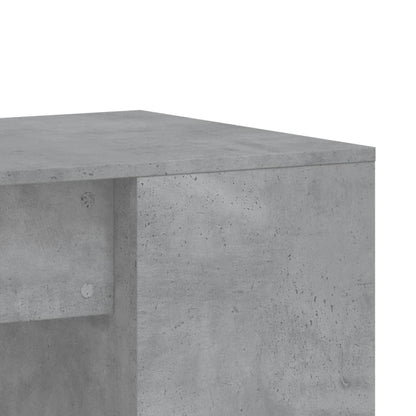 Modern Concrete Grey Desk - 102x50x75 cm Engineered Wood