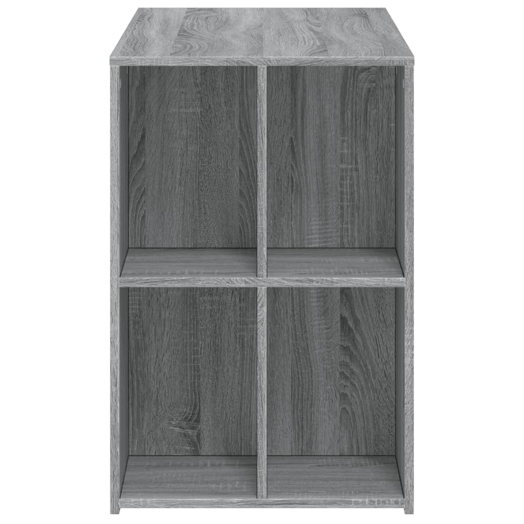 Grey Sonoma Desk 102x50x75 cm - Engineered Wood Office Solution