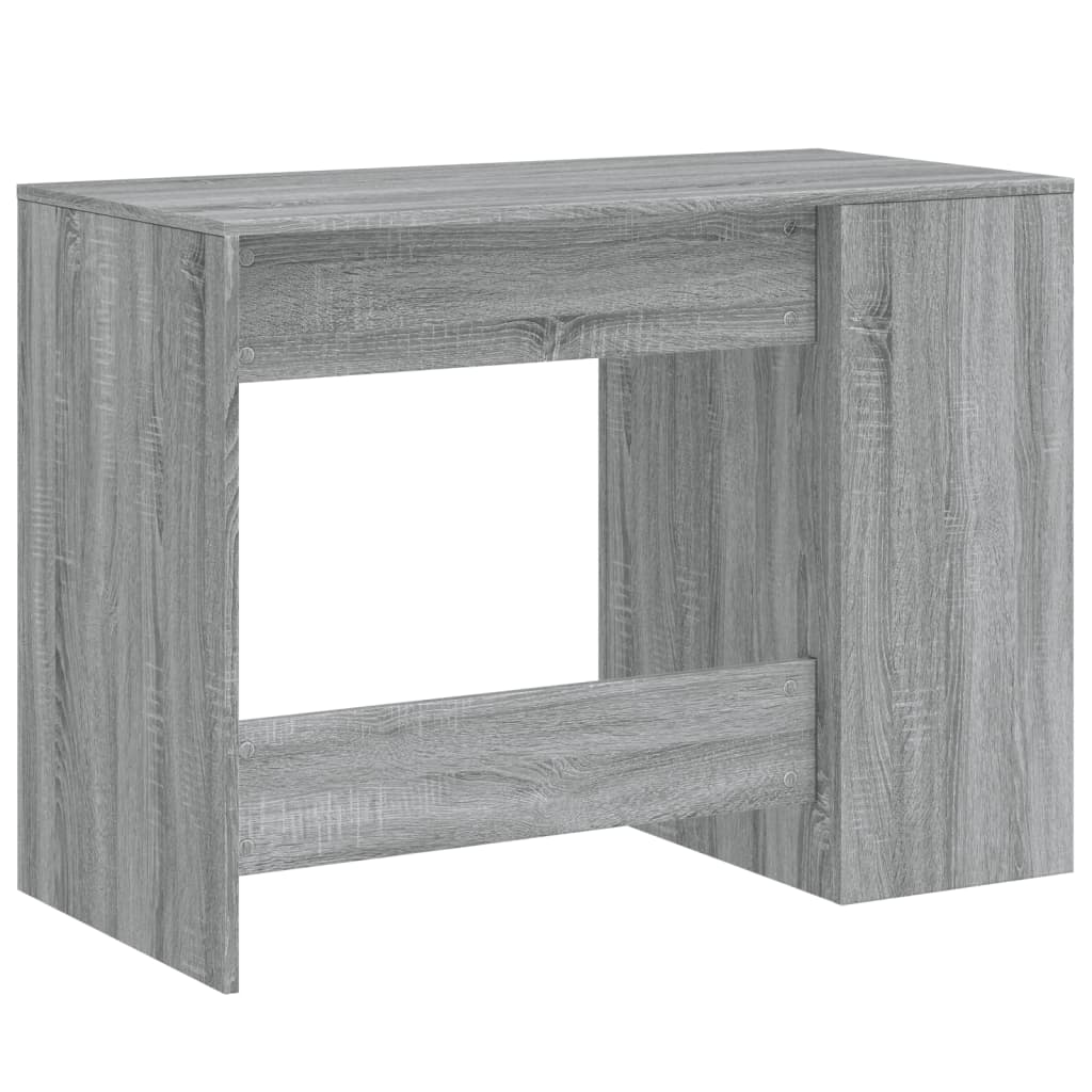 Grey Sonoma Desk 102x50x75 cm - Engineered Wood Office Solution