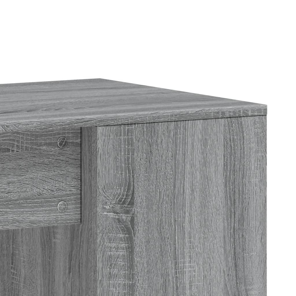 Grey Sonoma Desk 102x50x75 cm - Engineered Wood Office Solution