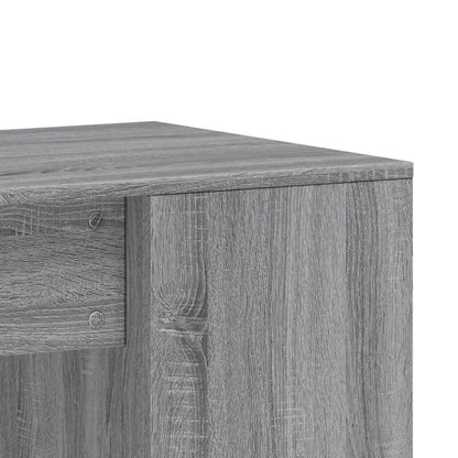 Grey Sonoma Desk 102x50x75 cm - Engineered Wood Office Solution
