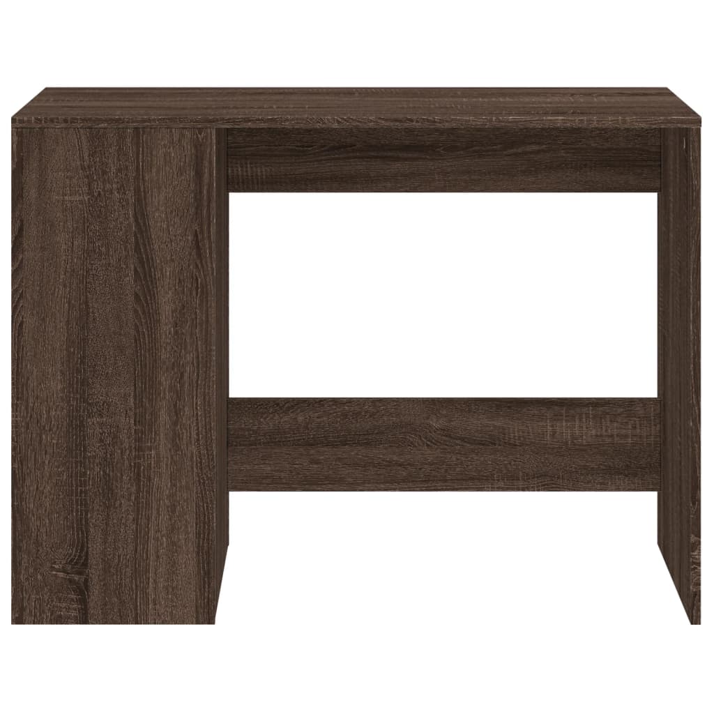 Brown Oak Engineered Wood Desk 102x50x75 cm - Stylish & Durable