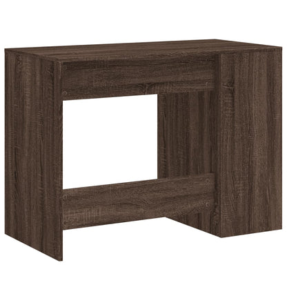 Brown Oak Engineered Wood Desk 102x50x75 cm - Stylish & Durable