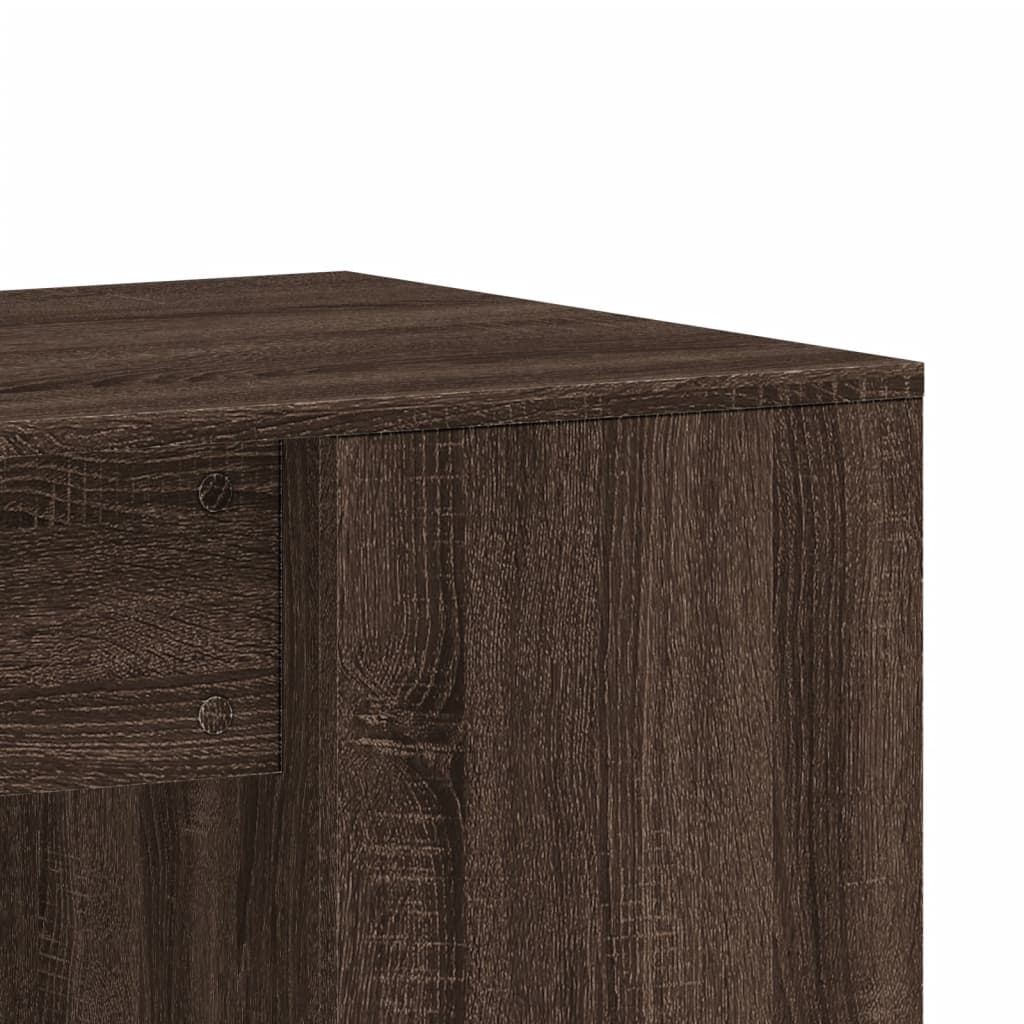 Brown Oak Engineered Wood Desk 102x50x75 cm - Stylish & Durable