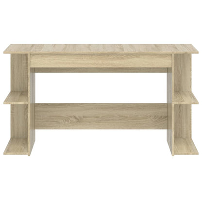 Stylish Sonoma Oak Desk 140x50x75 cm - Durable Engineered Wood