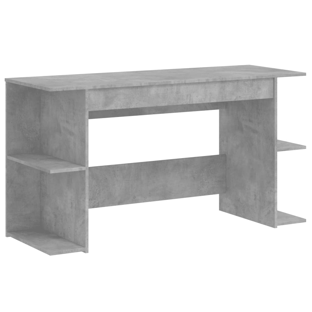 Concrete Grey Desk 140x50x75 cm - Durable Engineered Wood