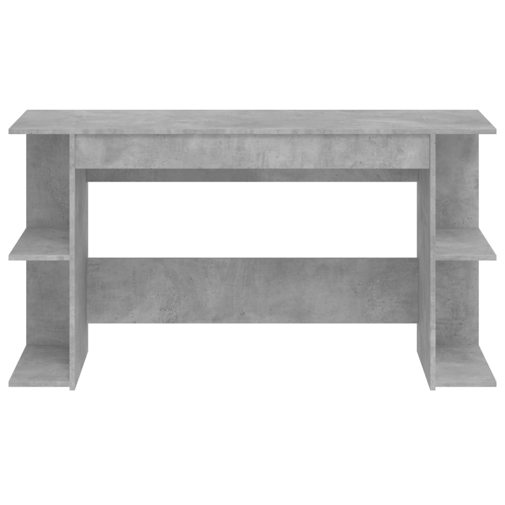 Concrete Grey Desk 140x50x75 cm - Durable Engineered Wood
