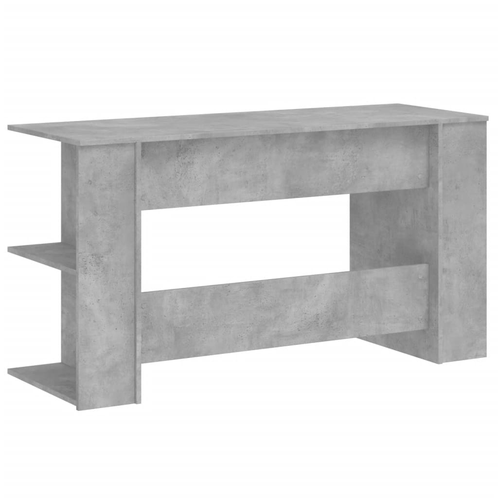 Concrete Grey Desk 140x50x75 cm - Durable Engineered Wood