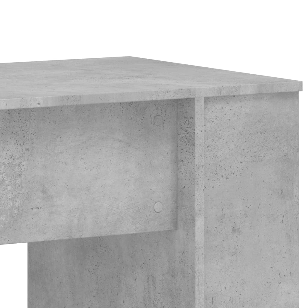 Concrete Grey Desk 140x50x75 cm - Durable Engineered Wood