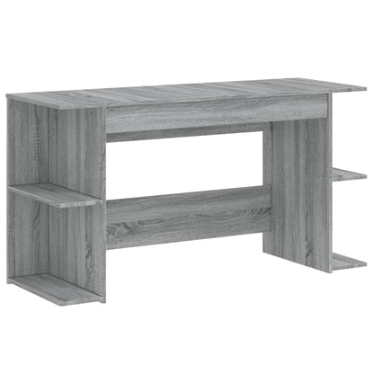 Grey Sonoma Engineered Wood Desk 140x50x75 cm - Stylish & Durable