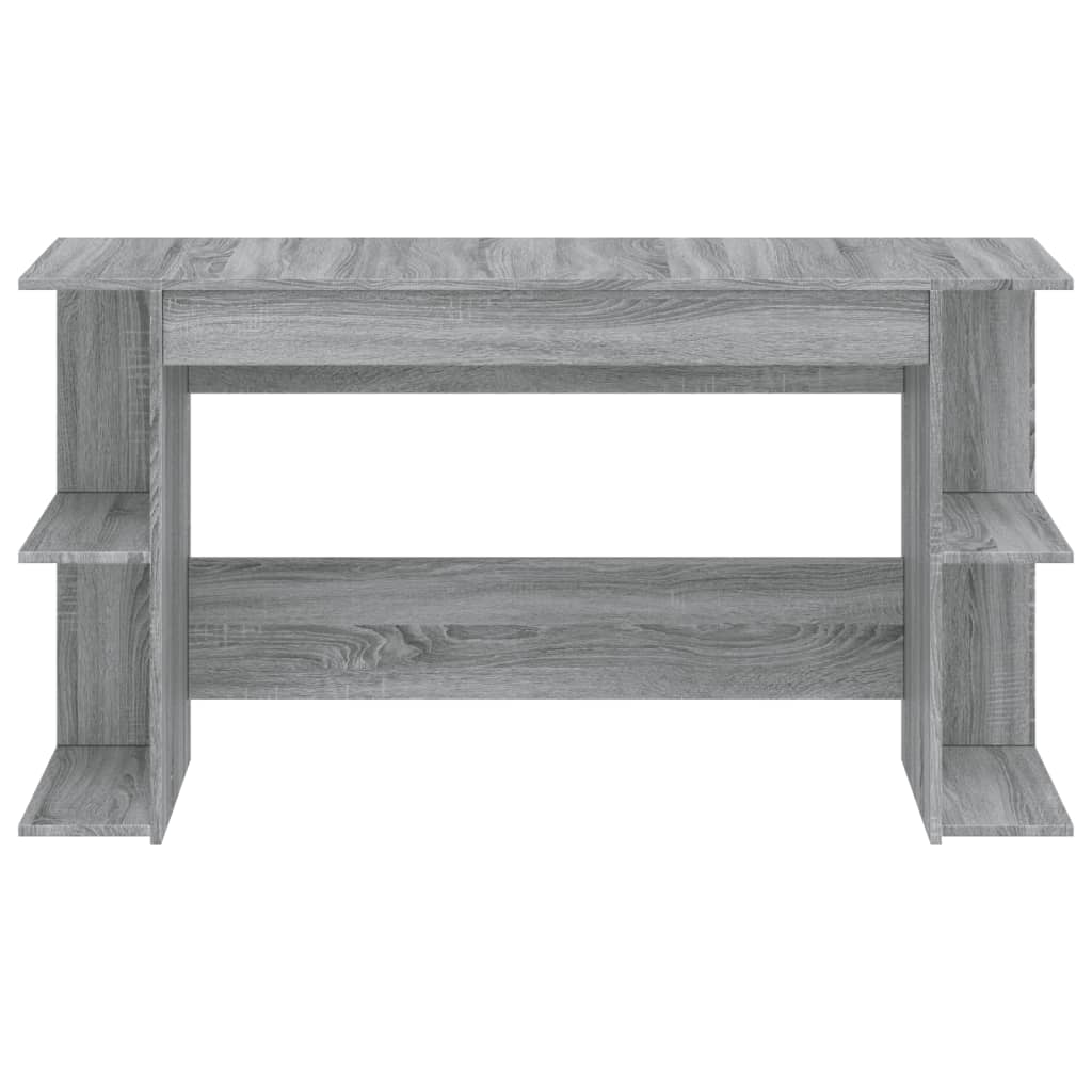 Grey Sonoma Engineered Wood Desk 140x50x75 cm - Stylish & Durable