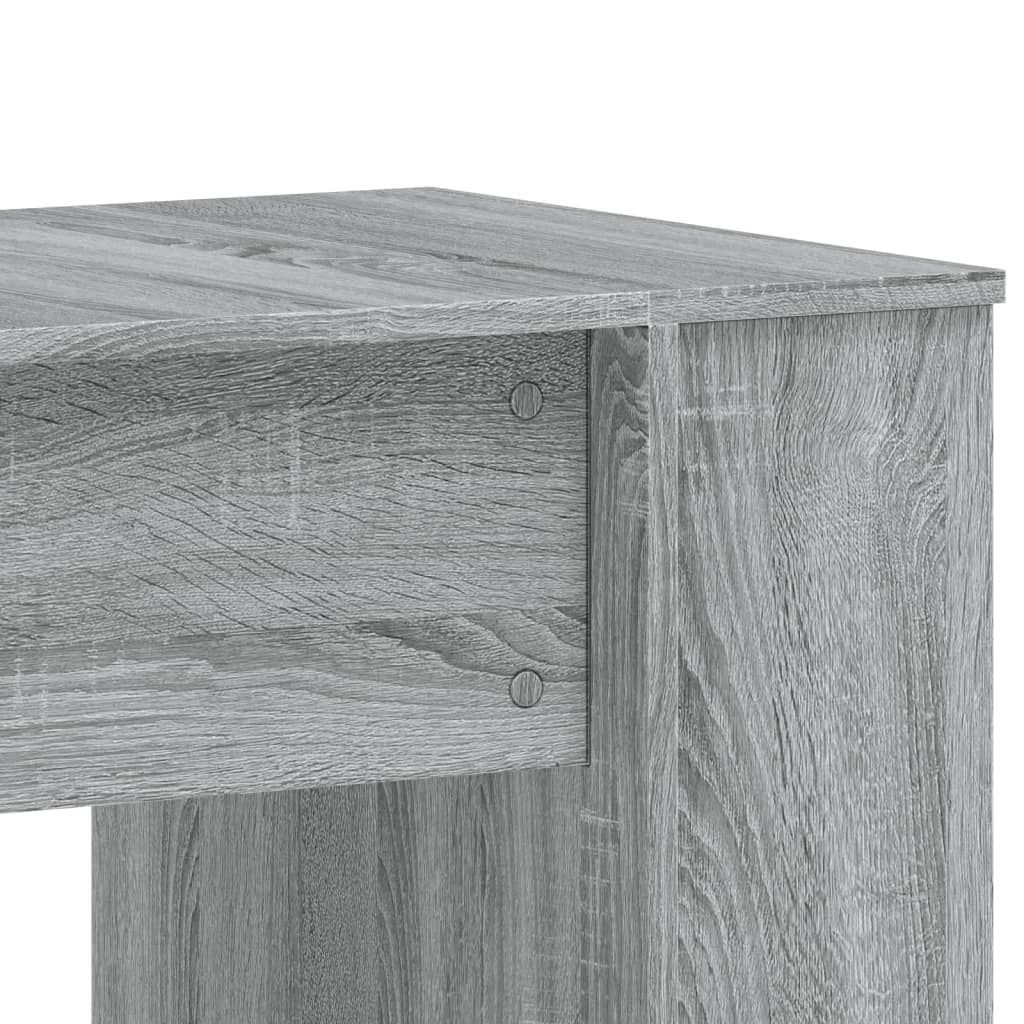 Grey Sonoma Engineered Wood Desk 140x50x75 cm - Stylish & Durable