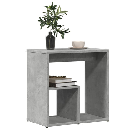 Concrete Grey Engineered Wood Side Tables Set of 2 - 50x30x50 cm