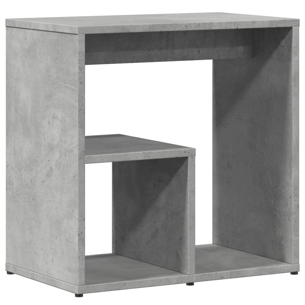 Concrete Grey Engineered Wood Side Tables Set of 2 - 50x30x50 cm