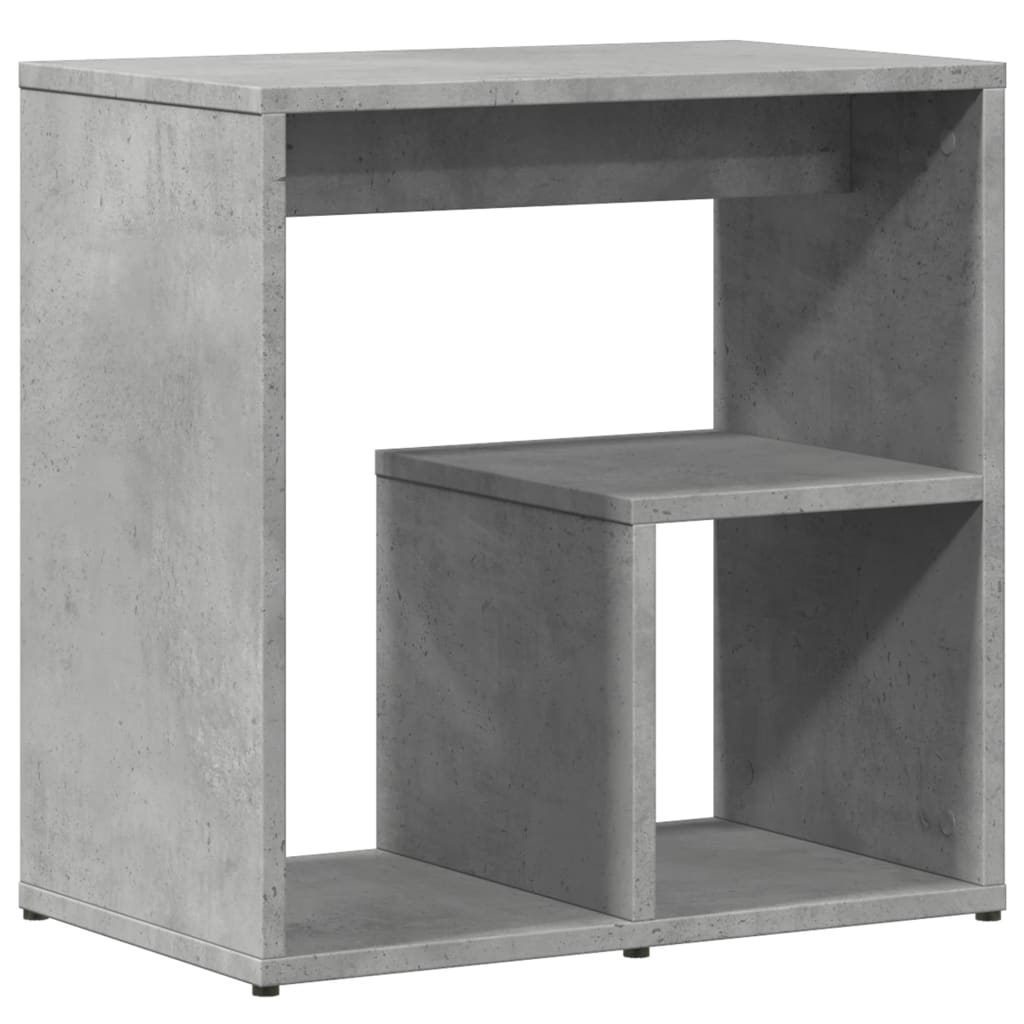 Concrete Grey Engineered Wood Side Tables Set of 2 - 50x30x50 cm