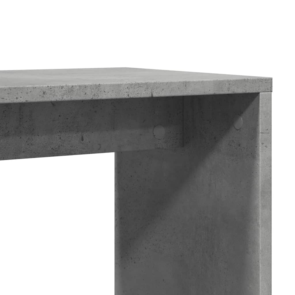 Concrete Grey Engineered Wood Side Tables Set of 2 - 50x30x50 cm