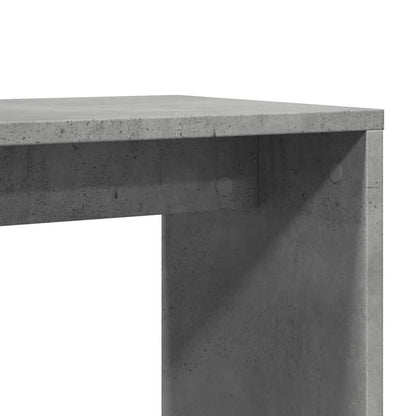 Concrete Grey Engineered Wood Side Tables Set of 2 - 50x30x50 cm