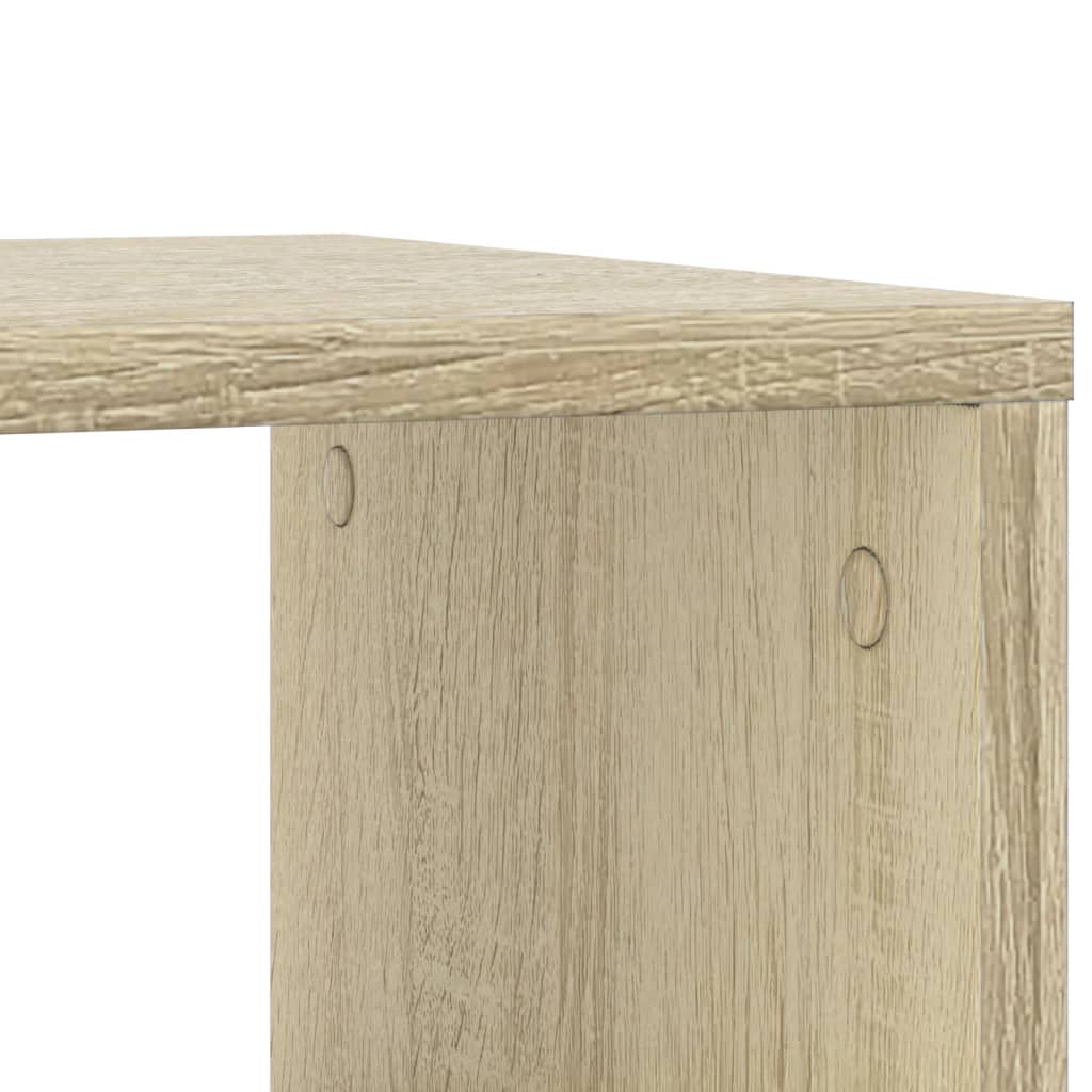 Mobile Side Table in Sonoma Oak, 50x30x55 cm, Engineered Wood