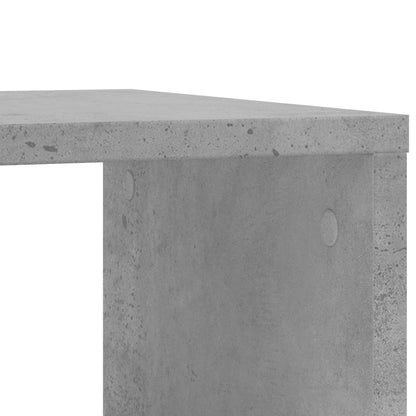 Mobile Concrete Grey Side Table, 50x30x55 cm, Engineered Wood