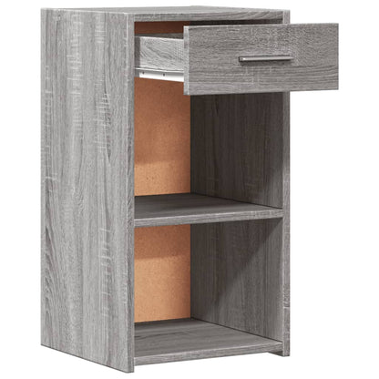 Grey Sonoma Bedside Cabinet 35x34x65 cm - Engineered Wood