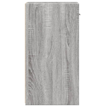 Grey Sonoma Bedside Cabinet 35x34x65 cm - Engineered Wood