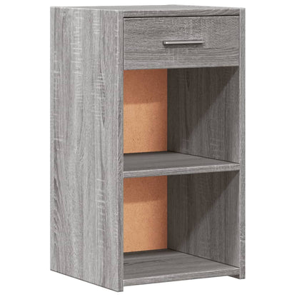 Grey Sonoma Engineered Wood Bedside Cabinets Set, 35x34x65 cm