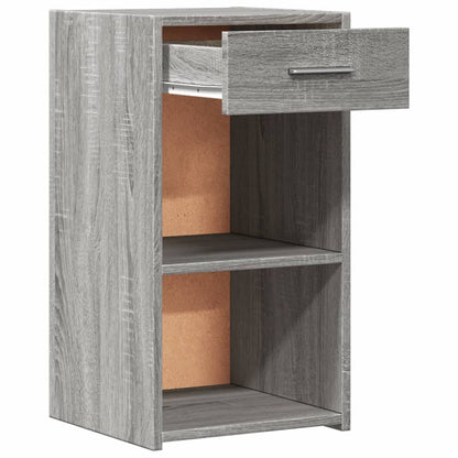 Grey Sonoma Engineered Wood Bedside Cabinets Set, 35x34x65 cm