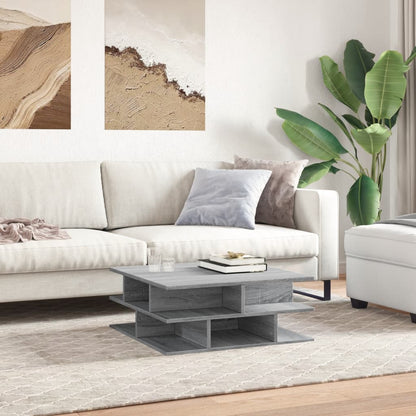 Coffee Table Grey Sonoma 70x70x29 cm Engineered Wood