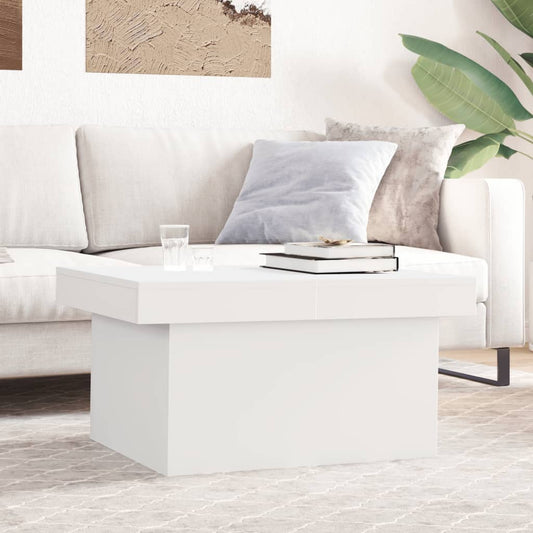 Coffee Table White 80x55x40 cm Engineered Wood