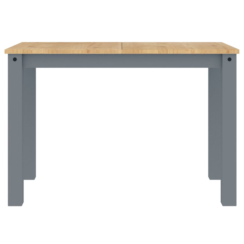 Solid Pine Wood Dining Table - Panama Grey 117x60x75 cm