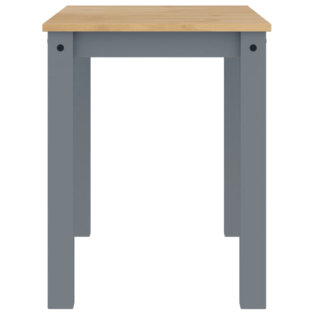 Solid Pine Wood Dining Table - Panama Grey 117x60x75 cm