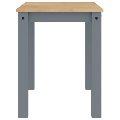Solid Pine Wood Dining Table - Panama Grey 117x60x75 cm