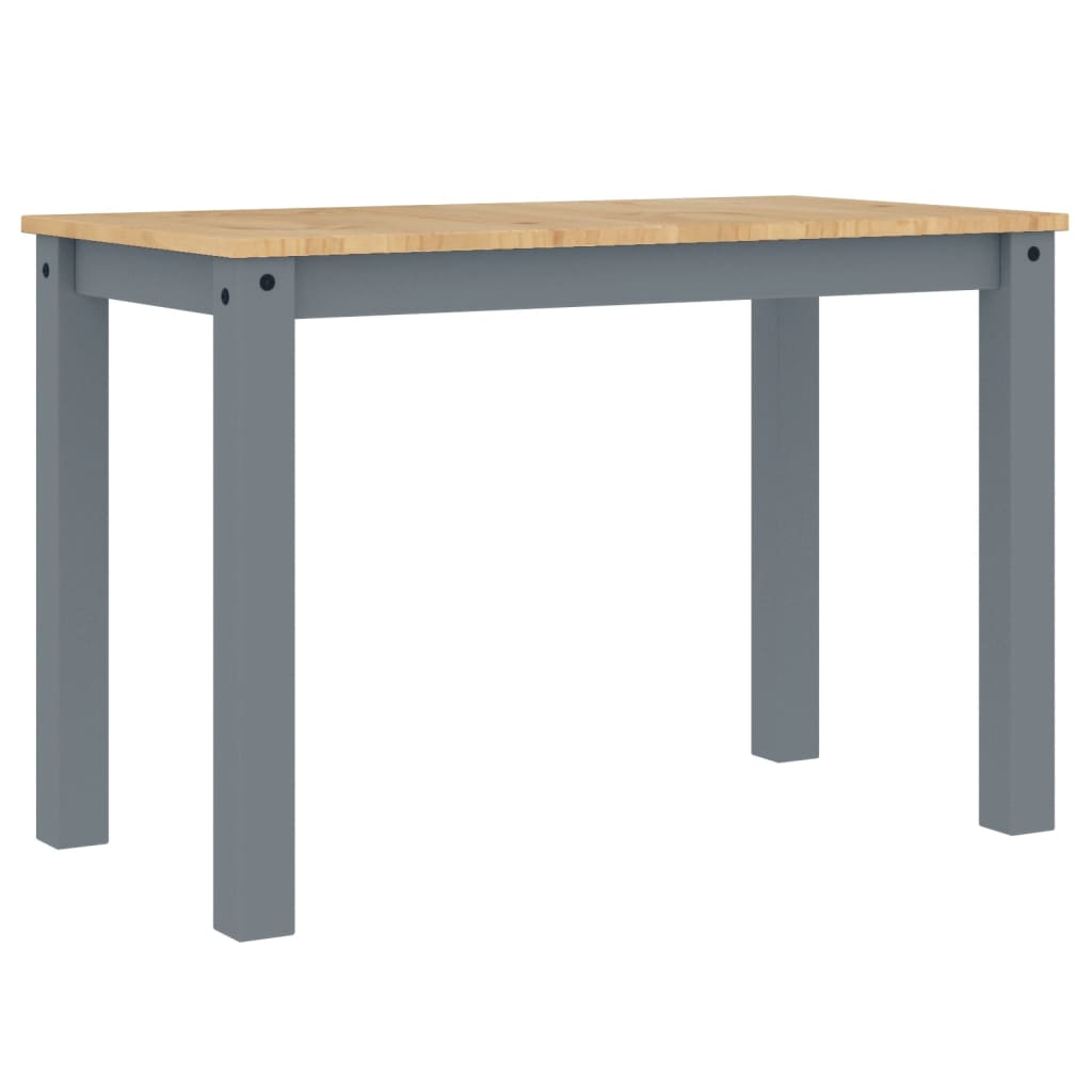 Solid Pine Wood Dining Table - Panama Grey 117x60x75 cm