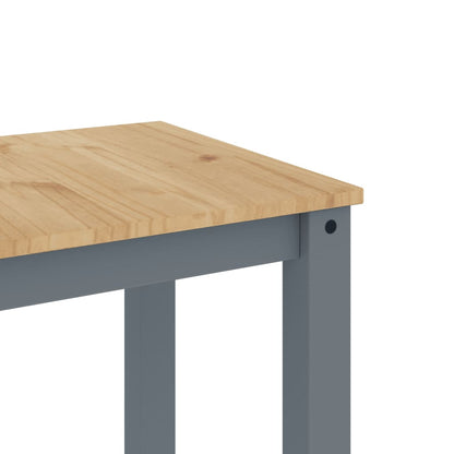 Solid Pine Wood Dining Table - Panama Grey 117x60x75 cm