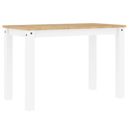 Panama White Solid Pine Dining Table 117x60x75cm