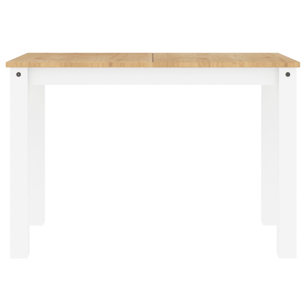 Panama White Solid Pine Dining Table 117x60x75cm