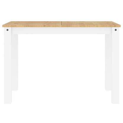 Panama White Solid Pine Dining Table 117x60x75cm