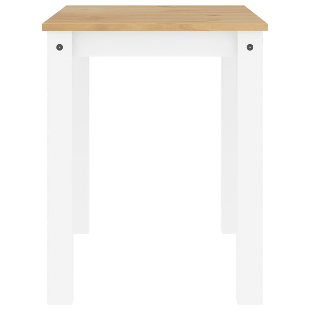 Panama White Solid Pine Dining Table 117x60x75cm