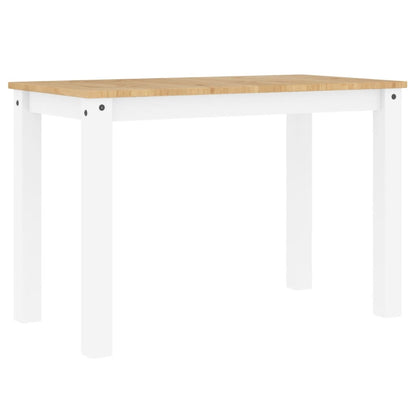 Panama White Solid Pine Dining Table 117x60x75cm