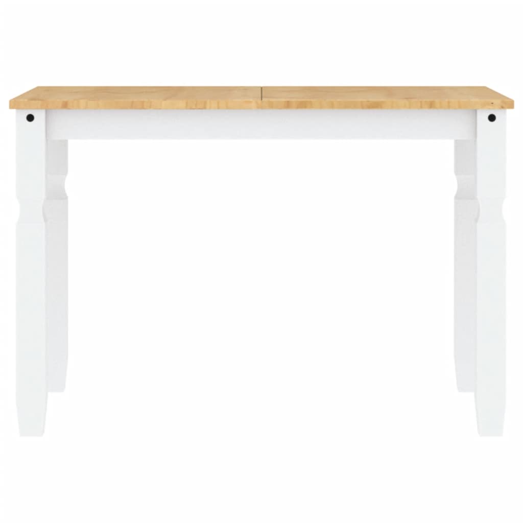 Corona White Solid Pine Dining Table 112x60x75 cm