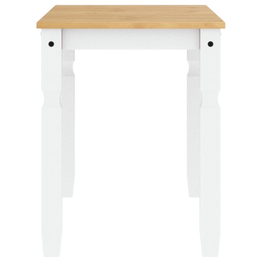 Corona White Solid Pine Dining Table 112x60x75 cm