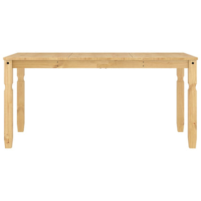 Solid Pine Dining Table Corona 160x80x75 cm - Rustic Charm