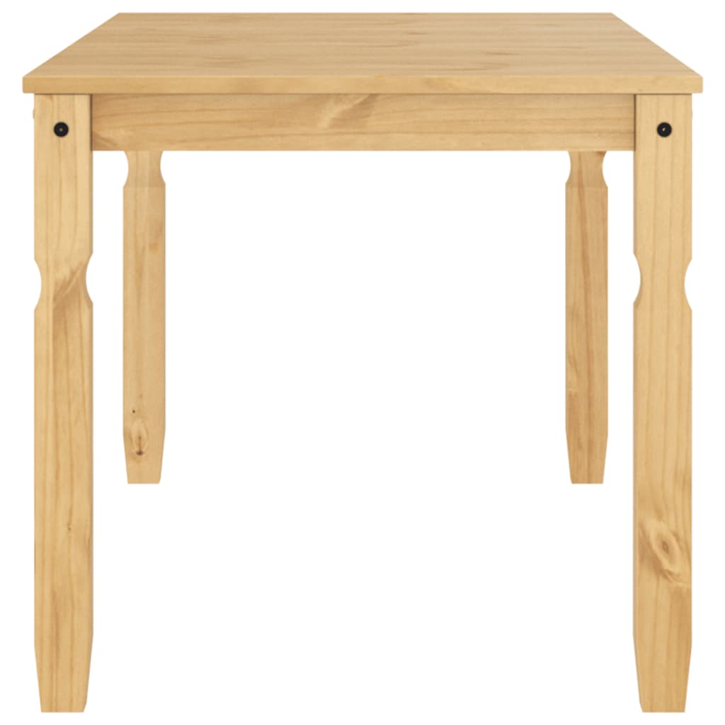 Solid Pine Dining Table Corona 160x80x75 cm - Rustic Charm