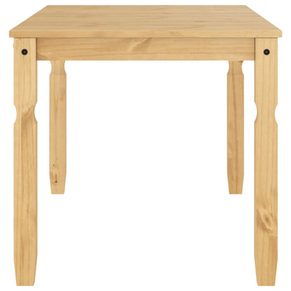 Solid Pine Dining Table Corona 160x80x75 cm - Rustic Charm