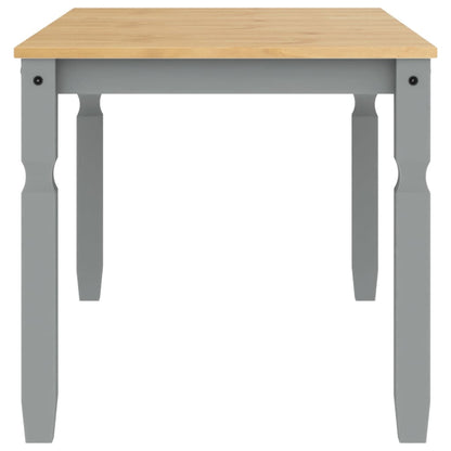 Solid Pine Dining Table Corona Grey 160x80x75 cm - Elegant Design